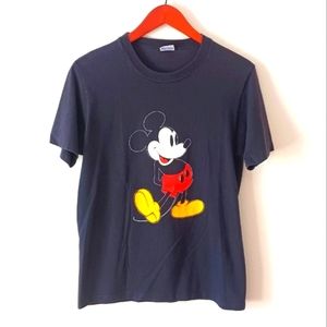 Vintage 80s Disney Mickey Mouse Classic Single Stitch Blue Tag T Shirt